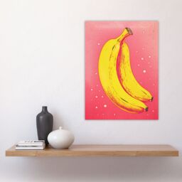 "Artery8 Wall Art Print Simple Banana Minimal Kitchen Art Minimalist Interior Decor Poster - Size: W12"" x H16""" - thumbnail 4