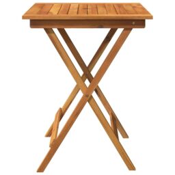 Berkfield Home 3 Piece Folding Garden Dining Set Solid Acacia Wood in Brown - thumbnail 4
