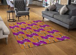 Benjamin Tate Design Geo Metalic Shapes Rug in Natural - Size: Large - thumbnail 2