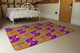 Benjamin Tate Design Geo Metalic Shapes Rug in Natural - Size: Large - thumbnail 3