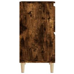 Berkfield Home Sideboards 2 pcs Smoked Oak 60x35x70 cm Engineered Wood in Brown - Size: 60 x 35 x 70 cm - thumbnail 9