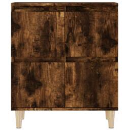 Berkfield Home Sideboards 2 pcs Smoked Oak 60x35x70 cm Engineered Wood in Brown - Size: 60 x 35 x 70 cm - thumbnail 8