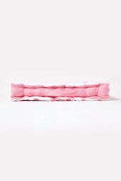 Homescapes Cotton Hearts Floor Cushion in Pink - Size: 50 cm x 50 cm - thumbnail 5