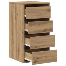 Berkfield Home Corner Chest of Drawers Artisian Oak 40x41x76 cm Engineered Wood in Brown - Size: 40 x 41 x 76 cm - thumbnail 5