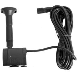 Primrose Solar Water Pump 150LPH 4 Fountain Heads Garden Outdoor Pond Cascade in True Black - thumbnail 2