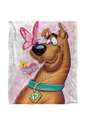 Warner Brothers Scooby Doo Officially Licensed Silky Touch Super Soft Throw Blanket 152 x 127 cm in White - thumbnail 1