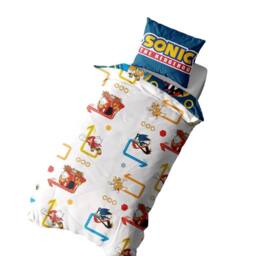 Sonic the Hedgehog Rings Reversible Duvet Set in Blue - Size: Double - thumbnail 4