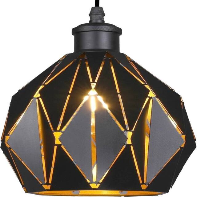 EONLION Easy Fit Lamp Shades for Modern Ceiling Lights in Black - image 1