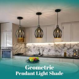 EONLION Easy Fit Lamp Shades for Modern Ceiling Lights in Black - thumbnail 3