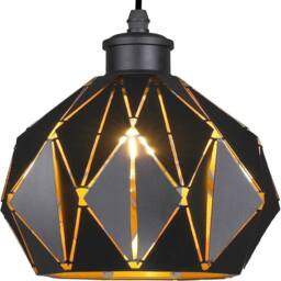 EONLION Easy Fit Lamp Shades for Modern Ceiling Lights in Black - thumbnail 1