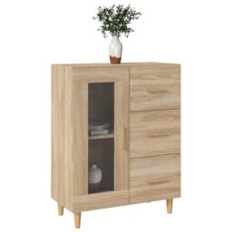 Berkfield Home Sideboard Sonoma Oak 69, 5x34x90 cm Engineered Wood in Brown - Size: 5 x 34 x 90 cm - thumbnail 4
