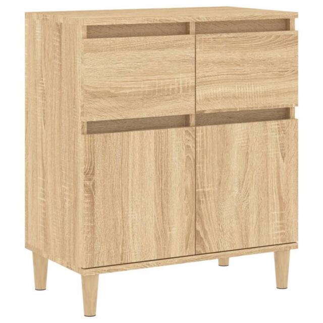 Berkfield Home Sideboard Sonoma Oak 60x35x70 cm Engineered Wood in Light Brown - Size: 60 x 35 x 70 cm - image 1