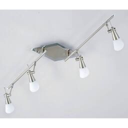 Netlighting Diama On Linear Bar G9 4 Light G9 NickelPolished Chrome in Grey - thumbnail 2
