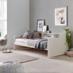 Bedmaster Tyler Guest Bed & Trundle With Spring Mattresses in White - Size: Single - thumbnail 4