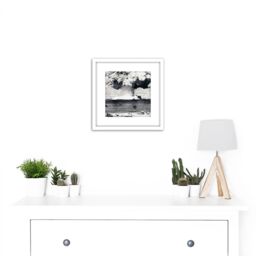 Artery8 Atomic Bomb Test Operation Crossroads Photograph 8X8 Inch Square Wooden Framed Wall Art Print Picture with Mount in White - thumbnail 2
