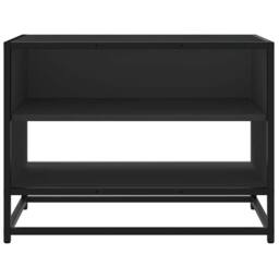 Berkfield Home TV Cabinet Black 61x40x46 cm Engineered Wood & Metal - Size: 61 x 40 x 46 cm - thumbnail 4