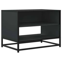 Berkfield Home TV Cabinet Black 61x40x46 cm Engineered Wood & Metal - Size: 61 x 40 x 46 cm - thumbnail 1