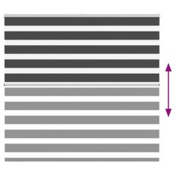 Berkfield Home Zebra Blind Black 155x100 cm Fabric Width 150.9 cm Polyester - thumbnail 5