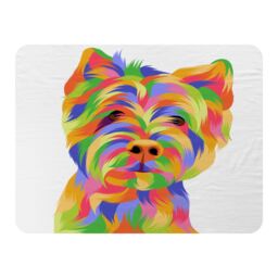 Benjamin Tate Design Amazing Illustration Dog Designer Blanket in Natural - Size: 120 cm x 150 cm - thumbnail 1