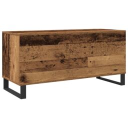 Berkfield Home Record Cabinet Artisan Oak 100x38x48 cm Engineered Wood in Brown - Size: 100 x 38 x 48 cm - thumbnail 5