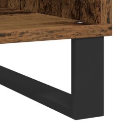Berkfield Home Record Cabinet Artisan Oak 100x38x48 cm Engineered Wood in Brown - Size: 100 x 38 x 48 cm - thumbnail 8