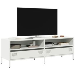 Berkfield Home TV Cabinet White 135x39x43.5 cm Cold-rolled Steel