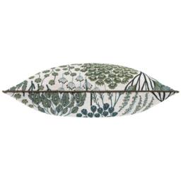 Wylder Ophelia Floral Jacquard Cushion in Green - Size: 50 cm x 50 cm - thumbnail 3