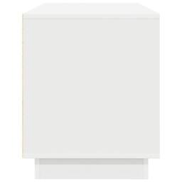 Berkfield Home TV Cabinet with LED Lights White 100x41x50 cm - Size: 100 x 41 x 50 cm - thumbnail 8