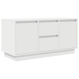 Berkfield Home TV Cabinet with LED Lights White 100x41x50 cm - Size: 100 x 41 x 50 cm - thumbnail 3