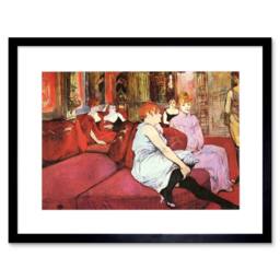 "Artery8 Painting Toulouse-lautrec Moulin Rouge 12x16"" Framed Art Print in Red - Size: W12"" x H16""" - thumbnail 1