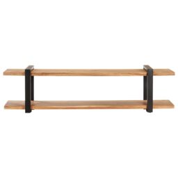 Berkfield Home TV Cabinet 160x40x40 cm Solid Acacia Wood in Brown - Size: 160 x 40 x 40 cm - thumbnail 2