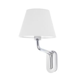 Netlighting Eterna Wall Light with Shade Chrome E27 in Grey
