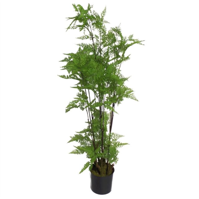 Leaf 150cm Artificial Natural Moss Base Fern Foliage Plant in Green - image 1