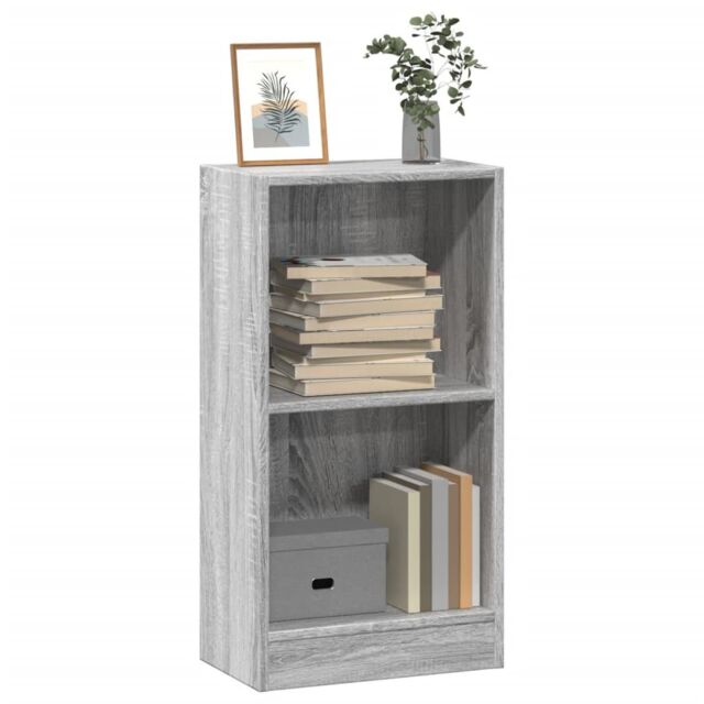 Berkfield Home Bookcase Grey Sonoma 40x24x76 cm Engineered Wood - Size: 40 x 24 x 76 cm - image 1