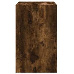 Berkfield Home Shoe Cabinet Smoked Oak 60x42x69 cm Engineered Wood in Brown - Size: 60 x 42 x 69 cm - thumbnail 6