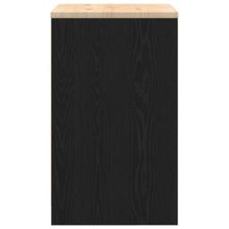 Berkfield Home Garage Storage Cabinet Black 60x51x85 cm Solid Wood Pine - Size: 60 x 51 x 85 cm - thumbnail 7
