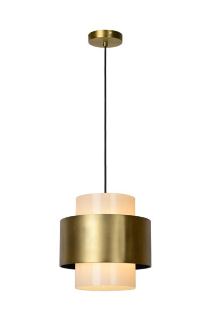 Netlighting Firmin Classic Pendant Light Ø 30cm 1xE27 Matt Gold Brass - image 1