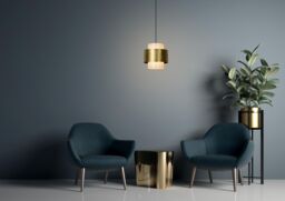 Netlighting Firmin Classic Pendant Light Ø 30cm 1xE27 Matt Gold Brass - thumbnail 5