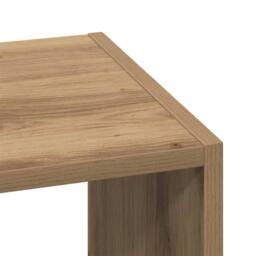 Berkfield Home Durable Bookcase Stackable Artisan Oak 30x30x80 cm Engineered Wood in Brown - Size: 30 x 30 x 80 cm - thumbnail 7