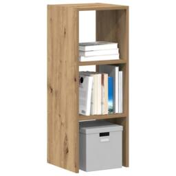 Berkfield Home Durable Bookcase Stackable Artisan Oak 30x30x80 cm Engineered Wood in Brown - Size: 30 x 30 x 80 cm - thumbnail 2