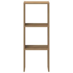 Berkfield Home Durable Bookcase Stackable Artisan Oak 30x30x80 cm Engineered Wood in Brown - Size: 30 x 30 x 80 cm - thumbnail 4
