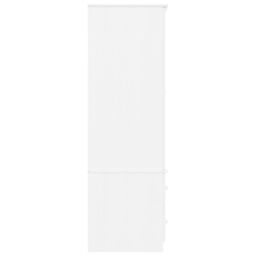 Berkfield Home Wardrobe ALTA White 90x55x170 cm Solid Wood Pine - Size: 90 x 55 x 170 cm - thumbnail 5