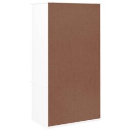 Berkfield Home Wardrobe ALTA White 90x55x170 cm Solid Wood Pine - Size: 90 x 55 x 170 cm - thumbnail 6