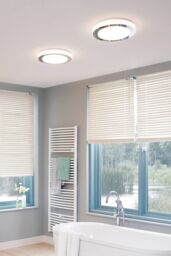 Eglo LED Carpi Chrome Steel Ceiling Light in Metallic Silver - thumbnail 2