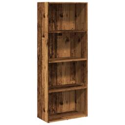 Berkfield Home Bookcase Old Wood 60x30x152 cm Engineered Wood in Brown - Size: 60 x 30 x 152 cm - thumbnail 2