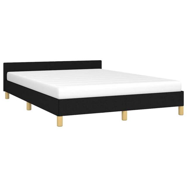 Berkfield Home Durable Bed Frame with Headboard Black 180x200cm Super King Fabric - image 1