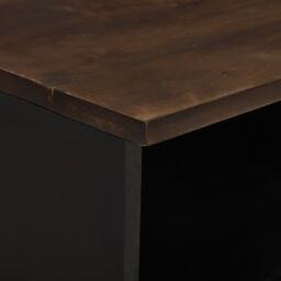 Berkfield Home TV Cabinet 100x33.5x46 cm in Solid & Engineered Wood in Brown - thumbnail 8