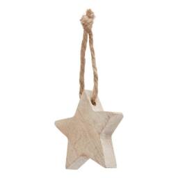 Lemon Pavilion Furniture and Decor Star Hanging Decorations (Pack of 90), Wood, L8 x W12 x H35 cm, Brown - thumbnail 2