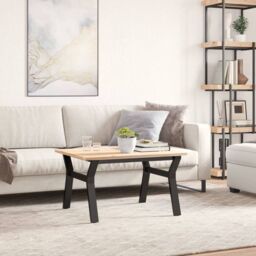 Berkfield Home Coffee Table Legs Y-Frame 70x60x43 cm Steel in Black - Size: 70 x 60 x 43 cm - thumbnail 3