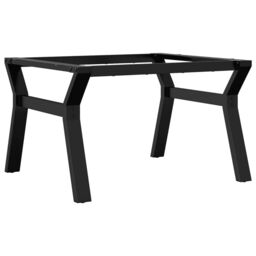 Berkfield Home Coffee Table Legs Y-Frame 70x60x43 cm Steel in Black - Size: 70 x 60 x 43 cm - thumbnail 6